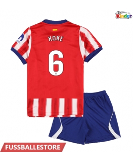 Günstige Atletico Madrid Koke #6 Heimtrikotsatz Kinder 2026-27 Kurzarm (+ Kurze Hosen)